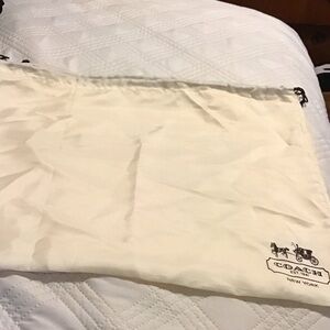 Coach Cream Drawstring Bag